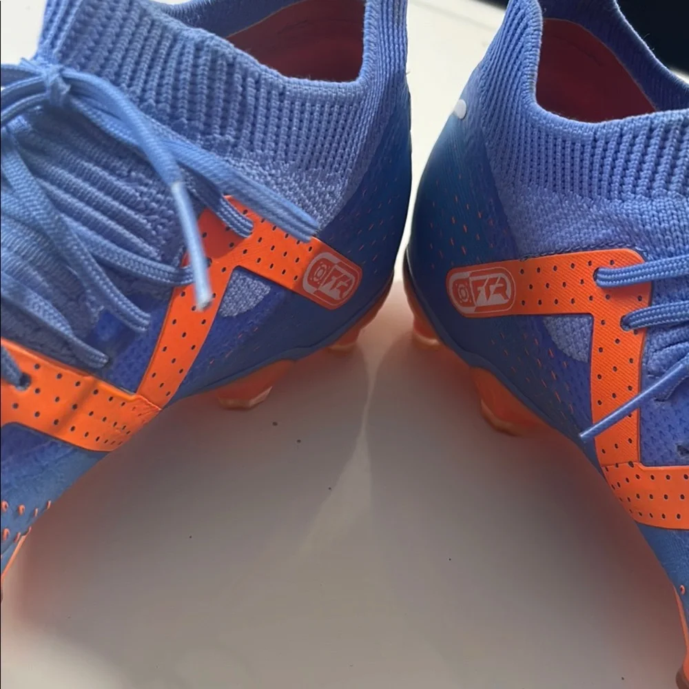 Puma Blue and Orange Men's Shoes - Picture 3 of 7